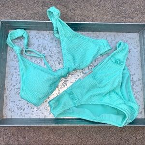 New Tie Knot Bikini and Ruffled Panty Swimsuit XS